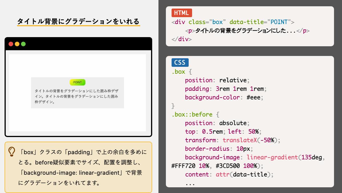 画像の右に大きな文字を配置するu0026nbsp;「container」クラスに背景画像