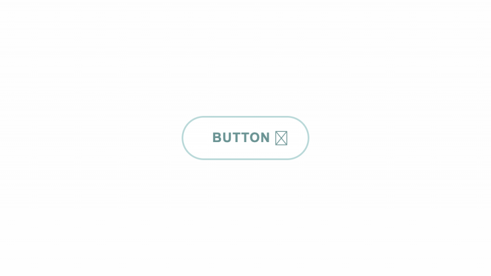 ブルーグレー枠線丸角ボタン