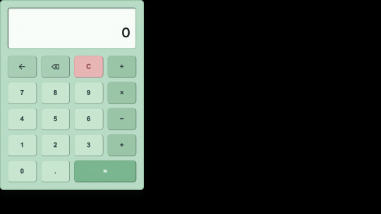 履歴機能付き電卓